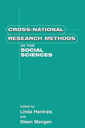 Cross National Research Methods in the Social Sciences cover