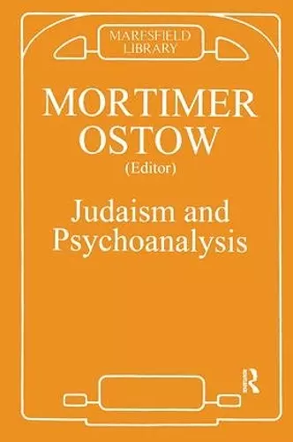 Judaism and Psychoanalysis cover