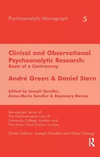 Clinical and Observational Psychoanalytic Research cover