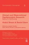 Clinical and Observational Psychoanalytic Research cover