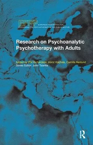 Research on Psychoanalytic Psychotherapy with Adults cover