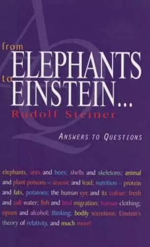 From Elephants to Einstein cover