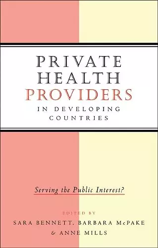 Private Health Providers in Developing Countries cover