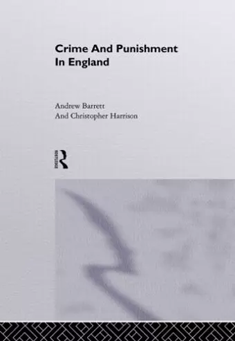 Crime and Punishment in England cover