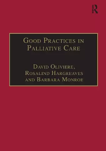 Good Practices in Palliative Care cover