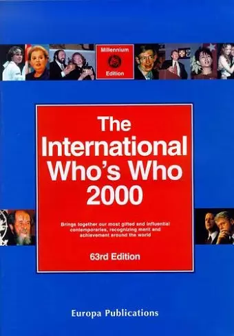 Intl Whos Who 2000 cover
