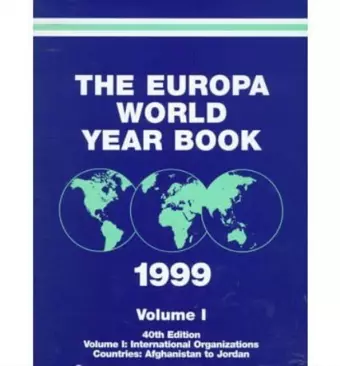 Europa World Year Bk 1999 Set cover