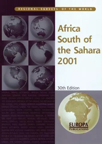 Africa South Of Sahara 2001 cover