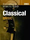 International Who's Who in Classical Music/Popular Music 2003 Set cover