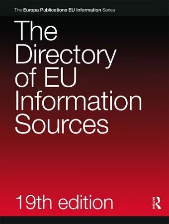 The Directory of EU Information Sources 2010 cover