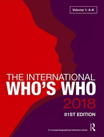 The International Who's Who 2018 cover