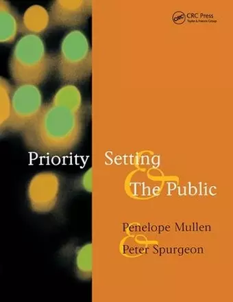 Priority Setting and the Public cover