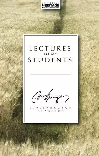 Lectures to My Students cover