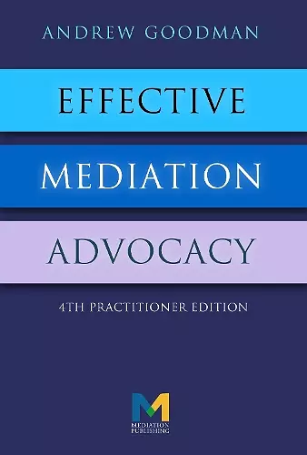 Effective Mediation Advocacy cover