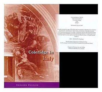 Coleridge in Italy cover