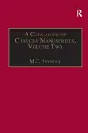 A Catalogue of Chaucer Manuscripts cover