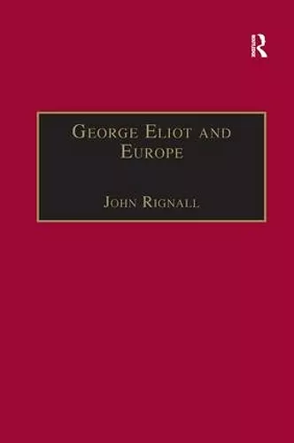 George Eliot and Europe cover