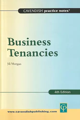 Practice Notes on Business Tenancies cover