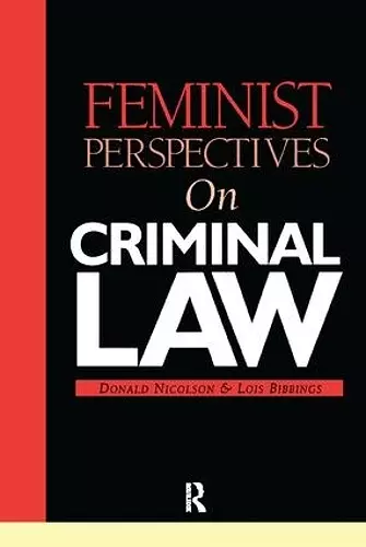 Feminist Perspectives on Criminal Law cover