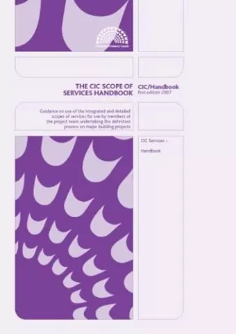The CIC Scope of Services cover