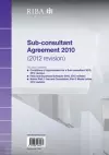RIBA Sub-consultant Agreement 2010 (2012 Revision) cover