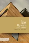 Guide to RIBA Domestic and Concise Building Contracts 2018 cover