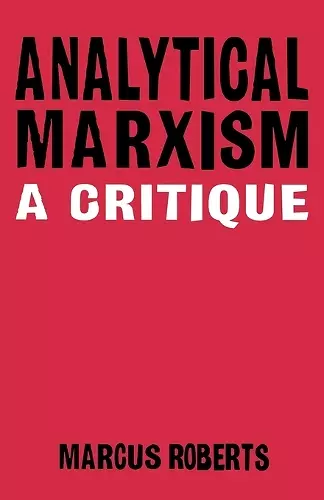 Analytical Marxism cover