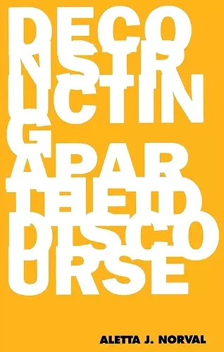 Deconstructing Apartheid Discourse cover