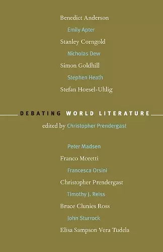 Debating World Literature cover