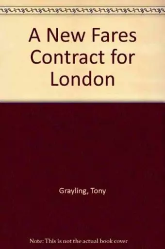 A New Fares Contract for London cover