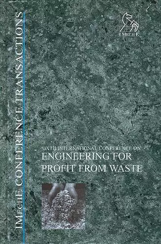 Engineering for Profit from Waste VI cover