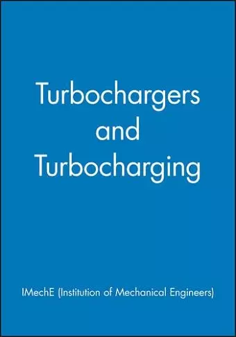 Turbochargers and Turbocharging cover