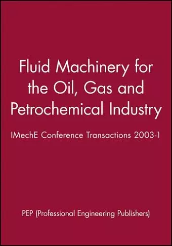 Fluid Machinery for the Oil, Gas and Petrochemical Industry cover