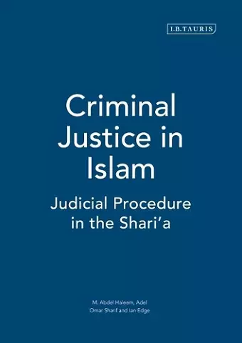 Criminal Justice in Islam cover