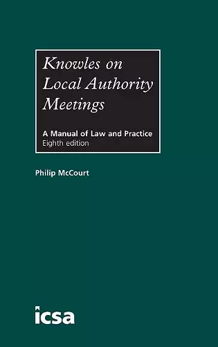 Knowles on Local Authority Meetings cover