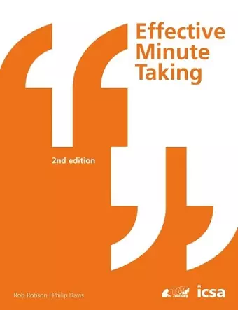 Effective Minute Taking 2nd Edition cover