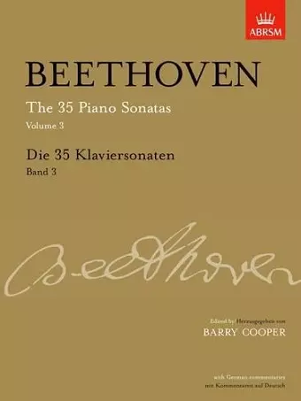 Die 35 Klaviersonaten, Band 3 cover