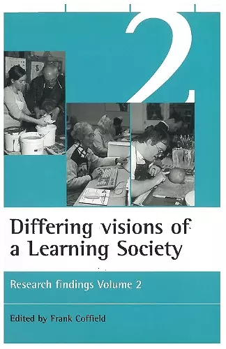 Differing visions of a Learning Society Vol 2 cover