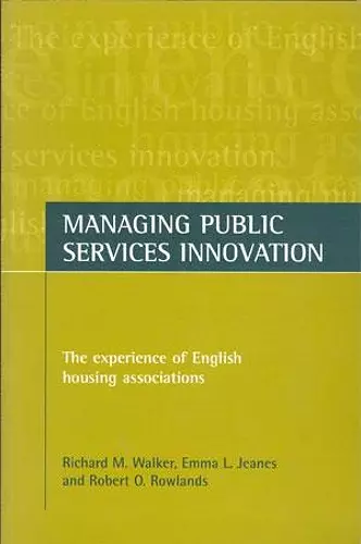 Managing public services innovation cover