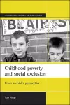 Childhood poverty and social exclusion cover