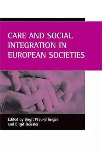 Care and social integration in European societies cover