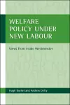 Welfare policy under New Labour cover