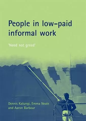 People in low-paid informal work cover