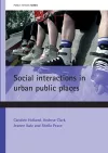 Social interactions in urban public places cover