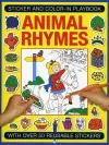 Sticker and Colour-in Playbook: Animal Rhymes cover