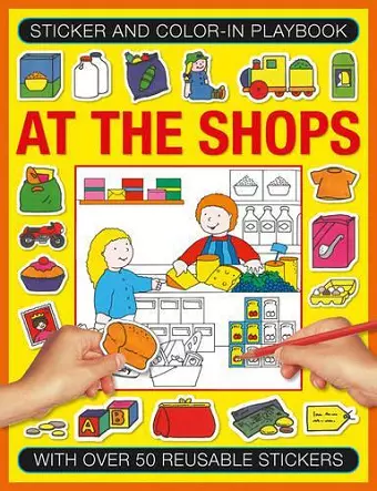 Sticker and Colour-in Playbook: At the Shops cover