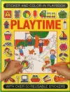 Sticker and Color-in Playbook: Playtime cover
