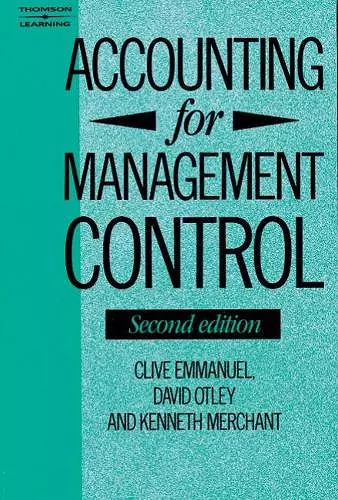 Accounting for Management Control cover