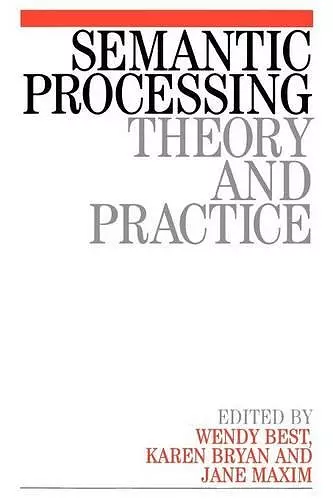 Semantic Processing cover