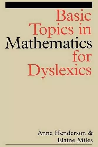 Basic Topics in Mathematics for Dyslexia cover